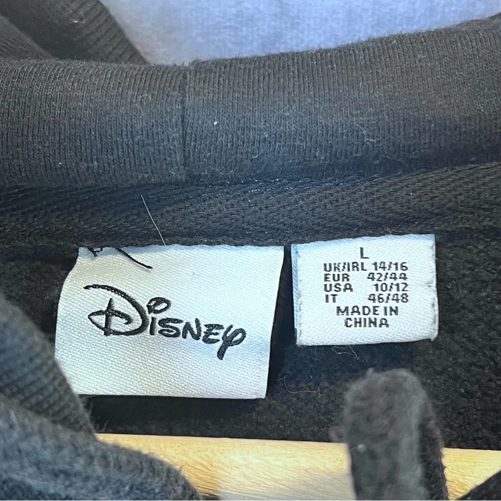 Disney Mickey Mouse Youth Large Black Pullover Hoodie - Picture 4 of 5